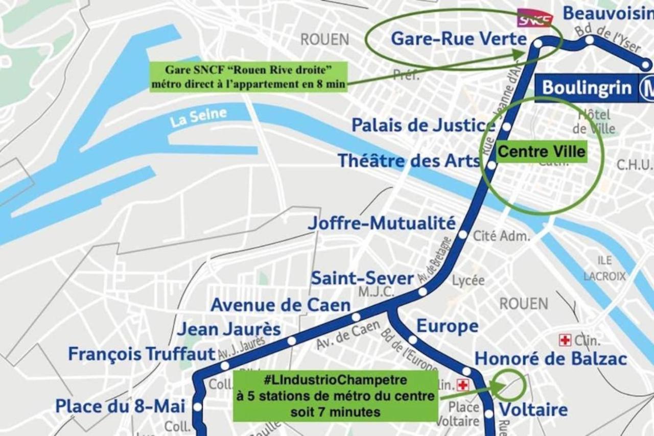 #lindustriochampetre Free Parking, Bien Situé, Spacieux, Proche Clinique Ruan